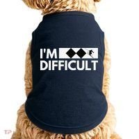 I'm Difficult Ski Funny Skier Snowboard Skiing Doggie Tank thumb 0