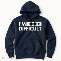 I'm Difficult Ski Funny Skier Snowboard Skiing Hoodie thumb 0