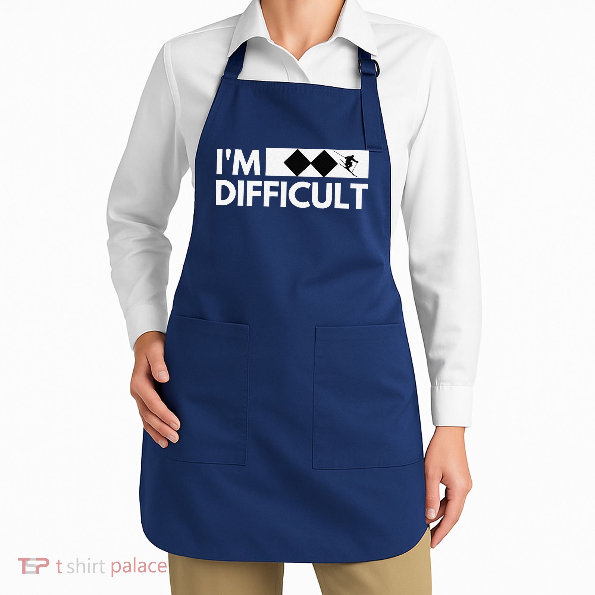 I'm Difficult Ski Funny Skier Snowboard Skiing Apron