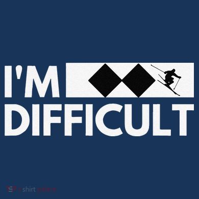 I'm Difficult Ski Funny Skier Snowboard Skiing Ladies Essential Flowy Tank