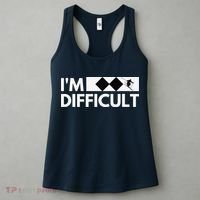 I'm Difficult Ski Funny Skier Snowboard Skiing Women's Tank Top thumb 3
