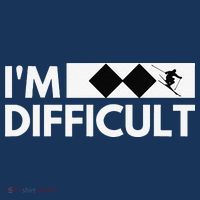 I'm Difficult Ski Funny Skier Snowboard Skiing Kids Sweatshirt thumb 2