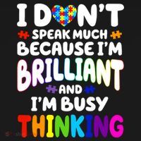 I Don't Speak Much Because I'm Brilliant And Busy Autism Awareness Toddler Hoodie thumb 2