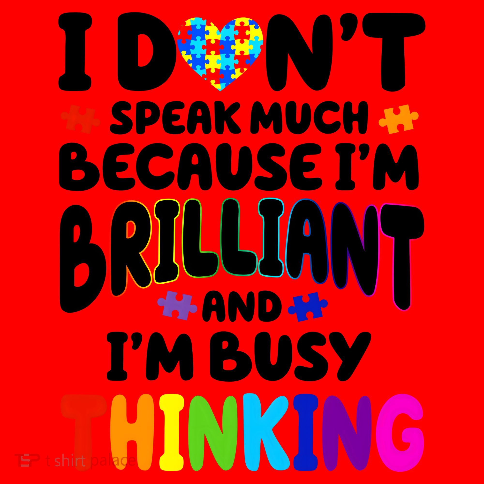 I Don't Speak Much Because I'm Brilliant And Busy Autism Awareness Santa Hat