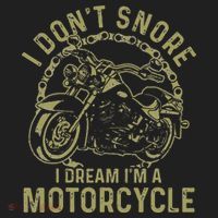 I Dont Snore I Dream Im A Motorcycle Funny Snoring Biker Beanie thumb 2