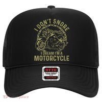 I Dont Snore I Dream Im A Motorcycle Funny Snoring Biker Hat thumb 0