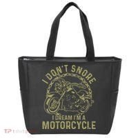 I Dont Snore I Dream Im A Motorcycle Funny Snoring Biker Tote Bag thumb 0