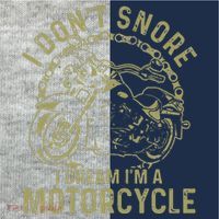 I Dont Snore I Dream Im A Motorcycle Funny Snoring Biker Kids Colorblock Raglan Jersey thumb 2
