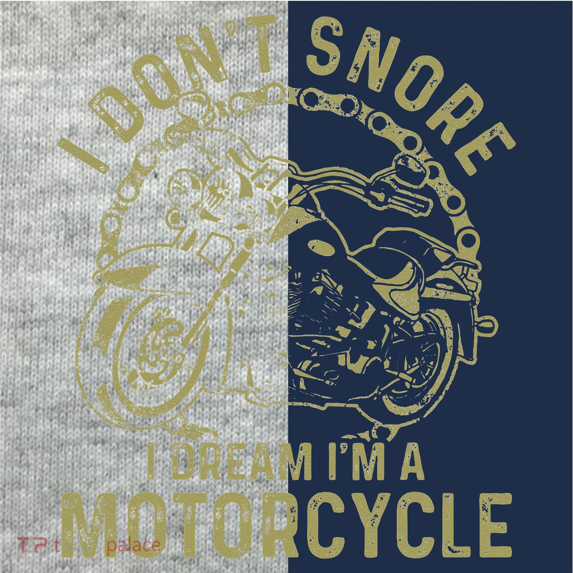 I Dont Snore I Dream Im A Motorcycle Funny Snoring Biker Kids Colorblock Raglan Jersey