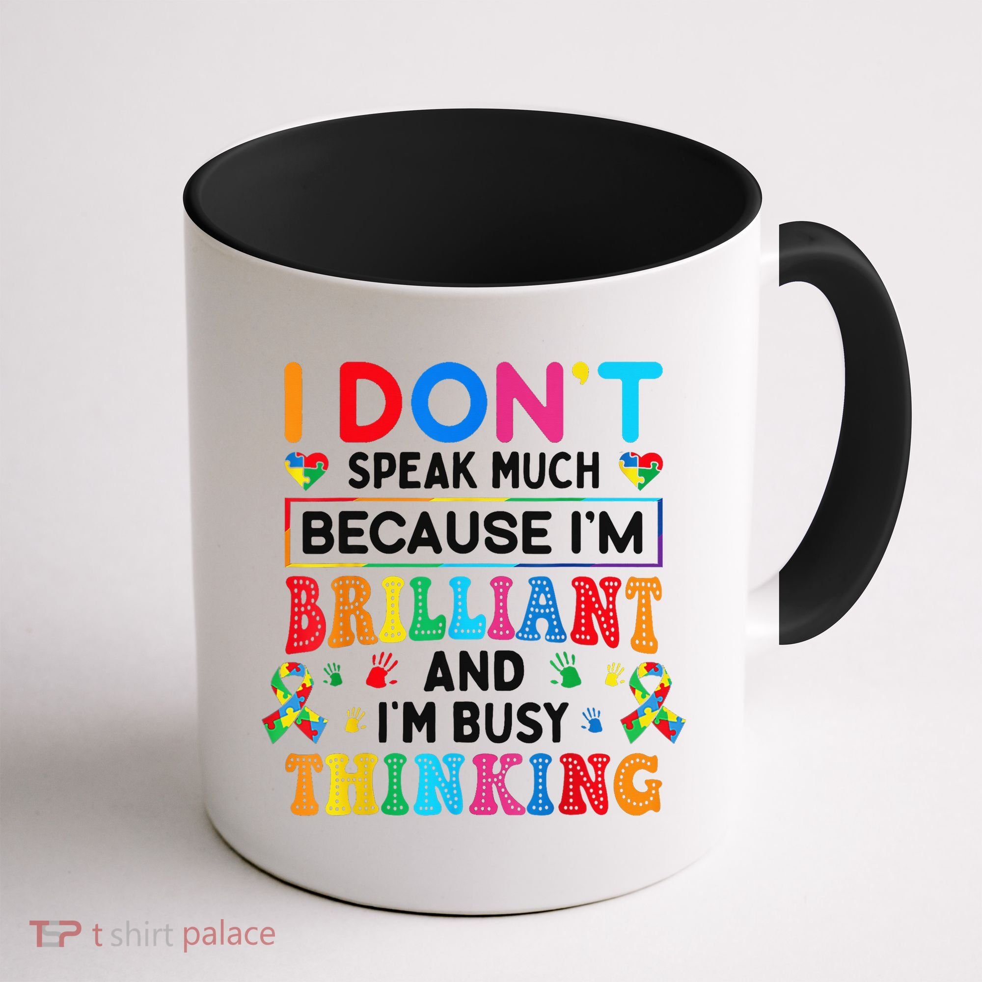 I Dont Speak Much Brilliant Autism Non Verbal Autistic Coffee Mug