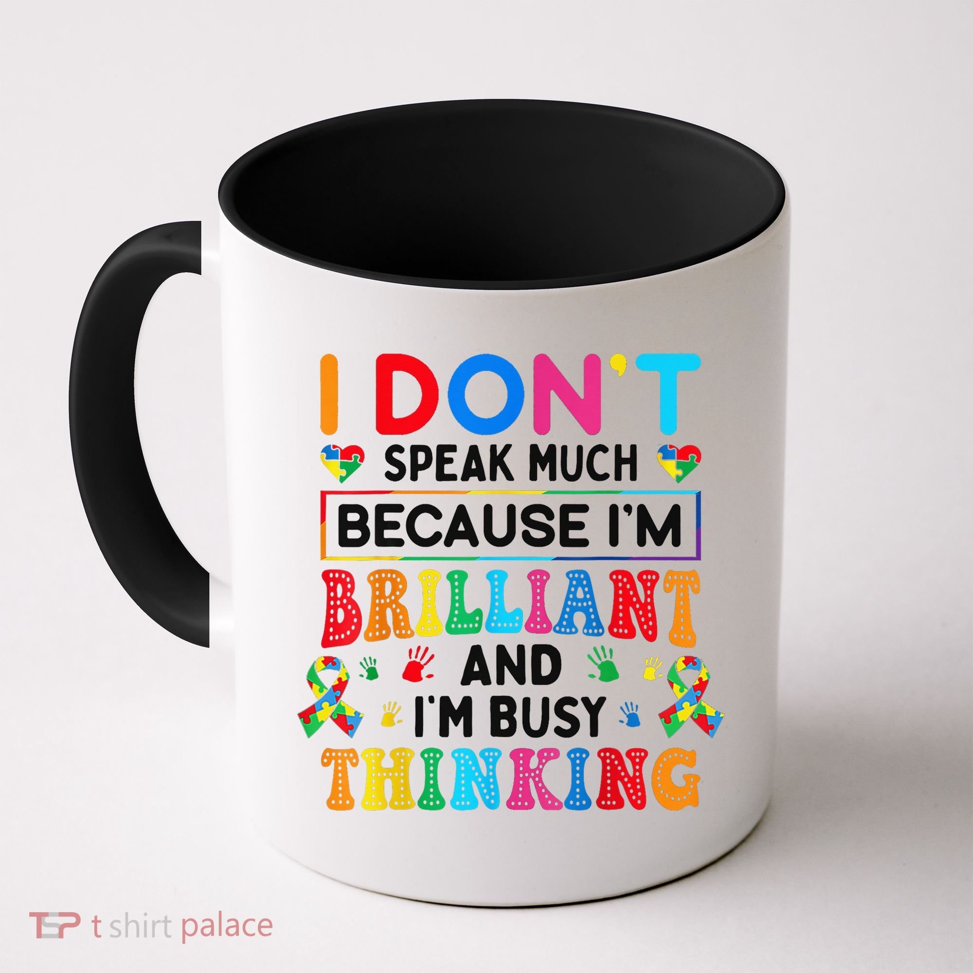 I Dont Speak Much Brilliant Autism Non Verbal Autistic Coffee Mug