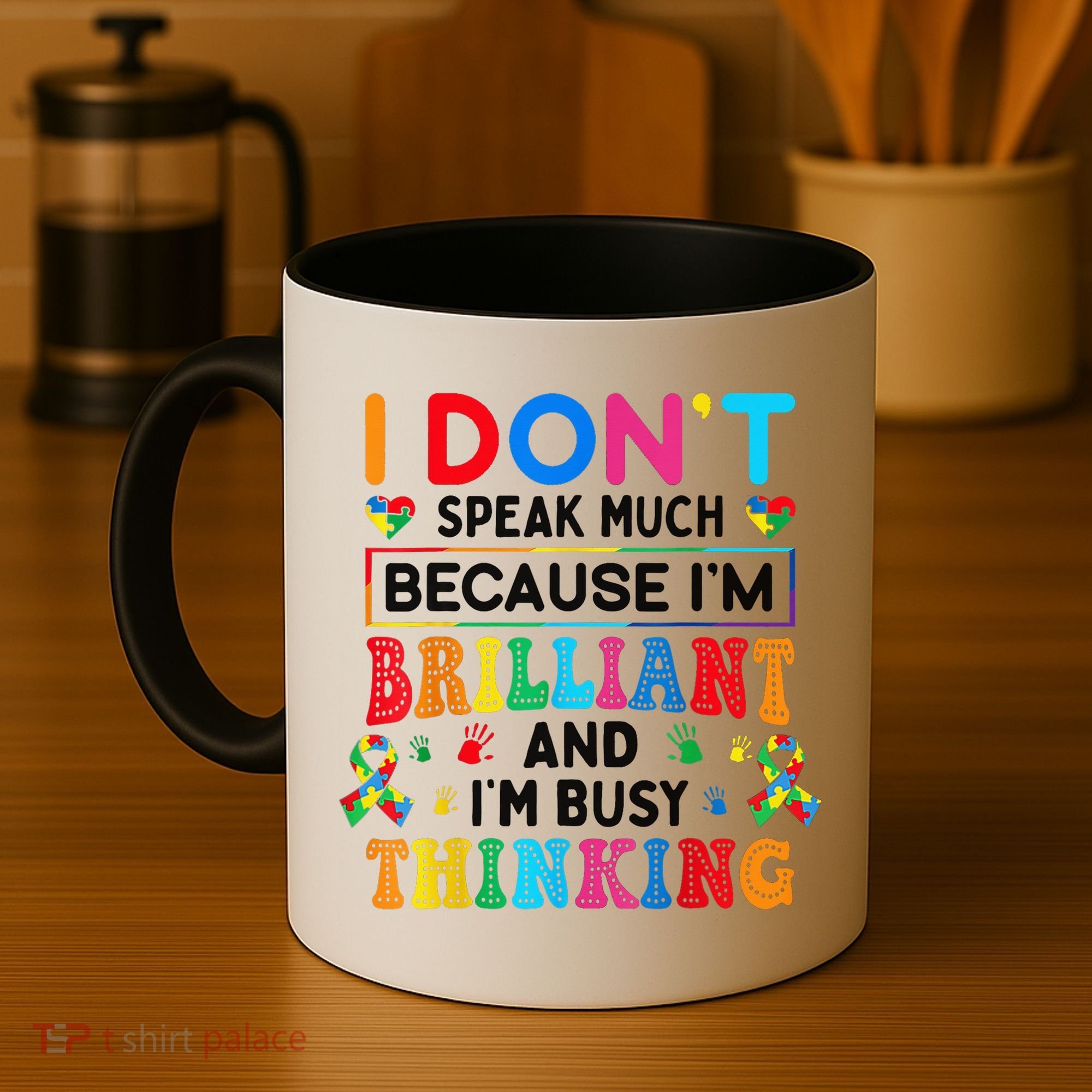 I Dont Speak Much Brilliant Autism Non Verbal Autistic Coffee Mug