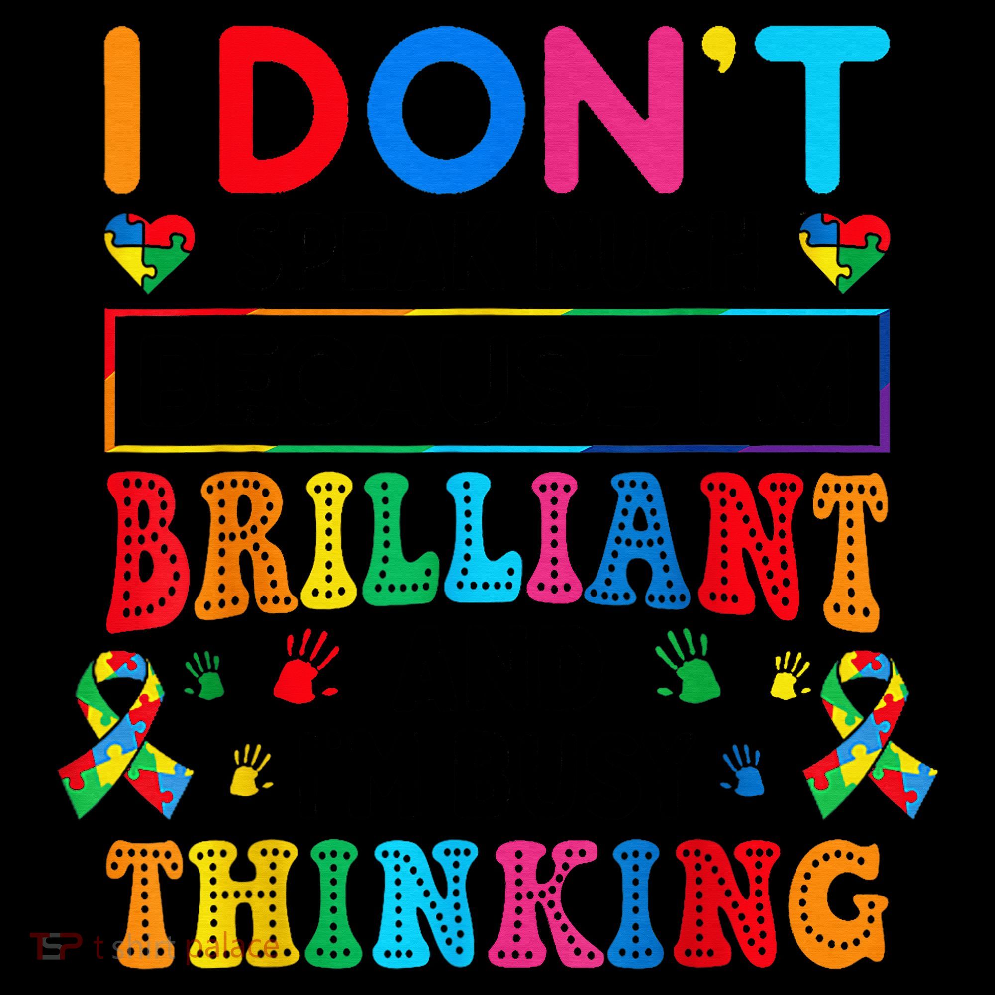 I Dont Speak Much Brilliant Autism Non Verbal Autistic Coffee Mug
