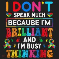 I Dont Speak Much Brilliant Autism Non Verbal Autistic Beanie thumb 2