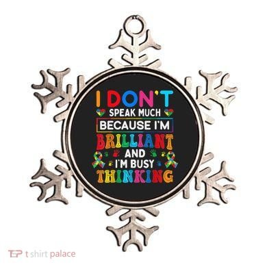 I Dont Speak Much Brilliant Autism Non Verbal Autistic Ornament