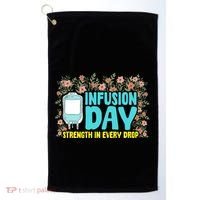 Infusion Day Spoonie Chronic Illness Awareness Support Gift Golf Towel thumb 0