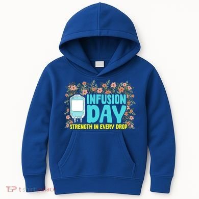 Infusion Day Spoonie Chronic Illness Awareness Support Gift Kids Hoodie