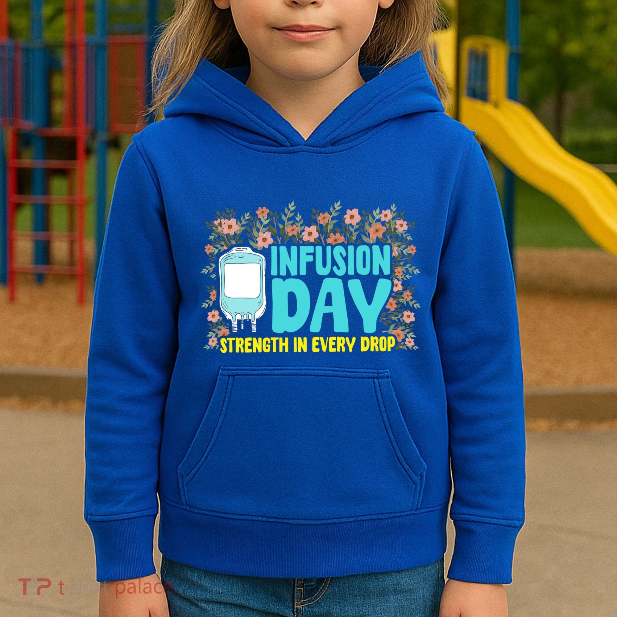 Infusion Day Spoonie Chronic Illness Awareness Support Gift Kids Hoodie