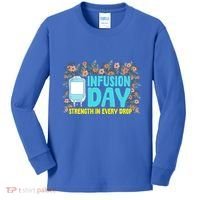 Infusion Day Spoonie Chronic Illness Awareness Support Gift Kids Long Sleeve Shirt thumb 0
