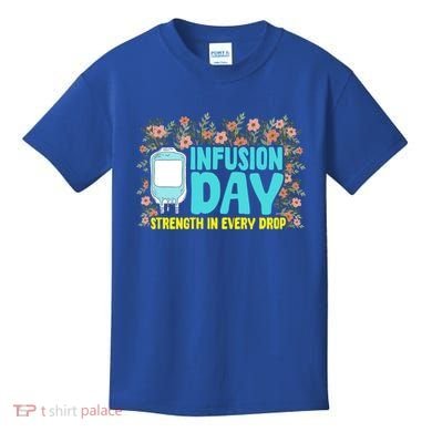 Infusion Day Spoonie Chronic Illness Awareness Support Gift Kids T-Shirt
