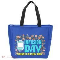 Infusion Day Spoonie Chronic Illness Awareness Support Gift Tote Bag thumb 0