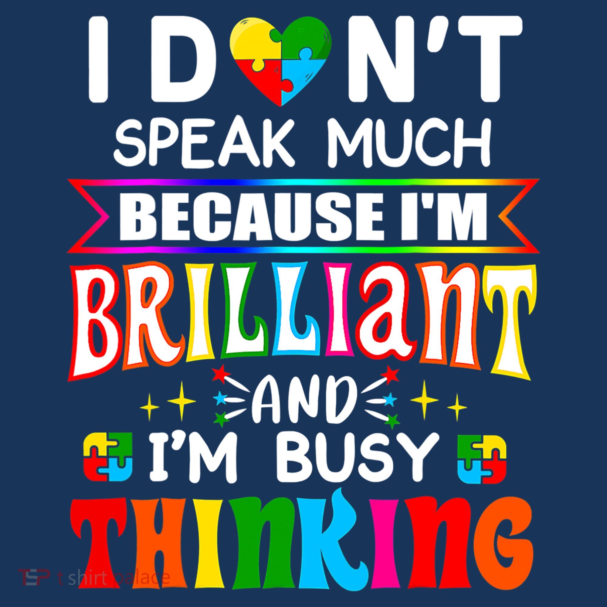 I Dont Speak Much Brilliant Autism Autistic Boys Girls Gift Women's Hoodie