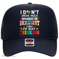 I Dont Speak Much Brilliant Autism Autistic Boys Girls Gift Hat thumb 0