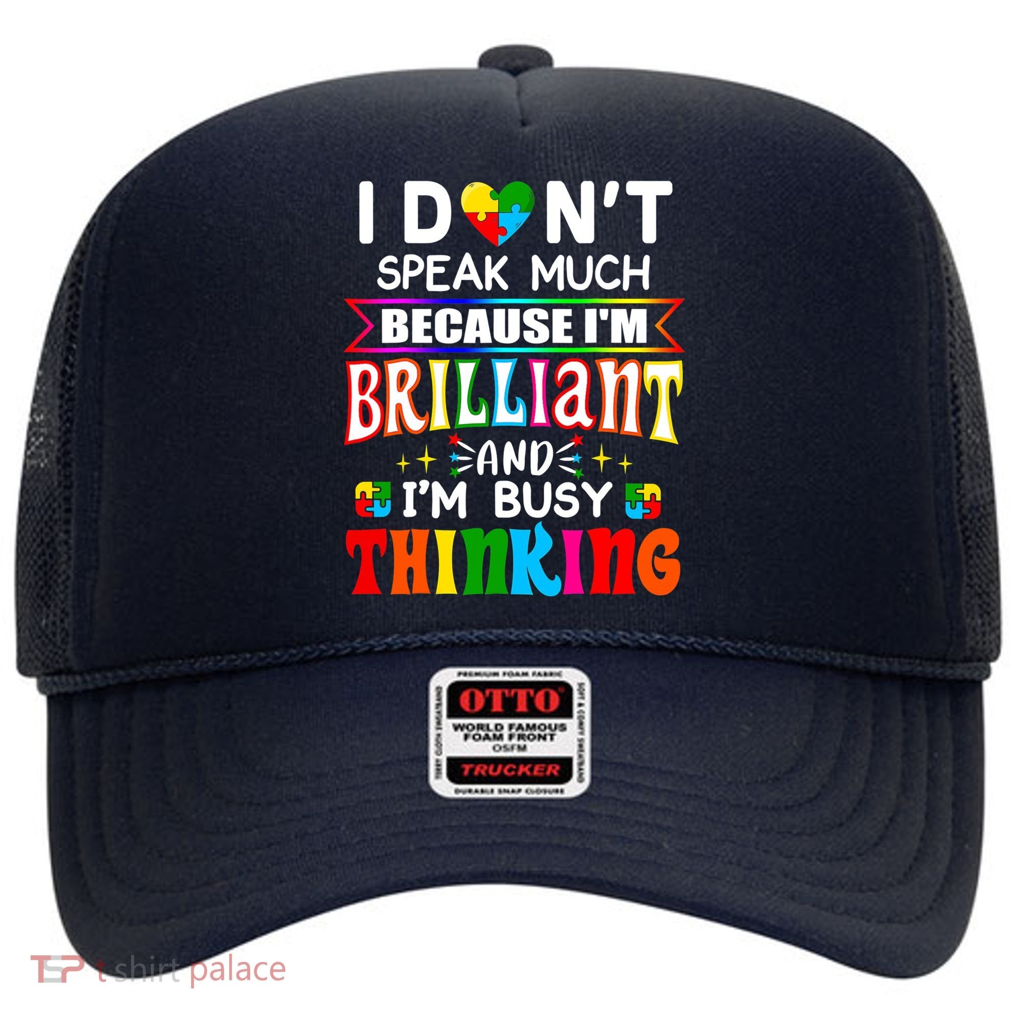 I Dont Speak Much Brilliant Autism Autistic Boys Girls Gift Hat
