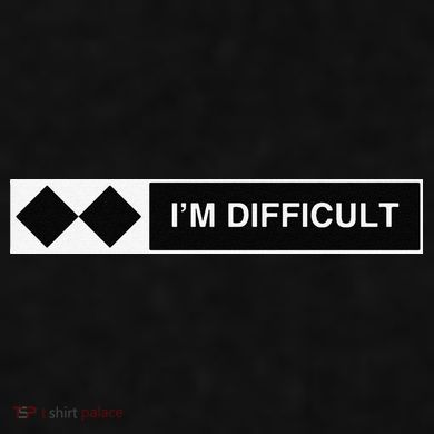 I'm Difficult Ski Snowboard Funny Snowboarding Winter Premium Ladies PosiCharge Tri-Blend Wicking Tank