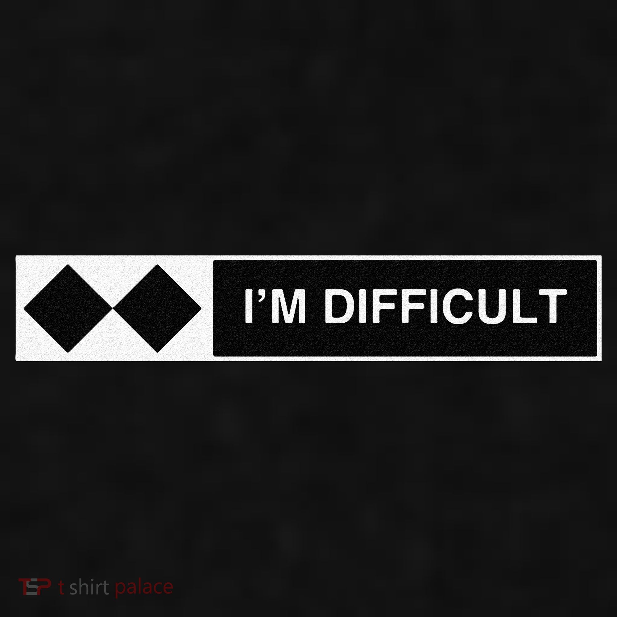 I'm Difficult Ski Snowboard Funny Snowboarding Winter Premium Ladies PosiCharge Tri-Blend Wicking Tank
