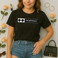 I'm Difficult Ski Snowboard Funny Snowboarding Winter Premium Comfort Colors Boxy T-Shirt thumb 2