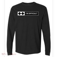 I'm Difficult Ski Snowboard Funny Snowboarding Winter Premium Comfort Colors Heavyweight Long Sleeve T-Shirt thumb 0