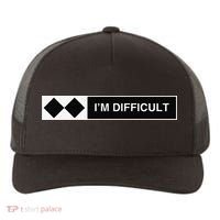 I'm Difficult Ski Snowboard Funny Snowboarding Winter Premium Yupoong Adult 5-Panel Trucker Hat thumb 0