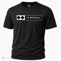 I'm Difficult Ski Snowboard Funny Snowboarding Winter Premium Cooling Performance Crew T-Shirt thumb 0