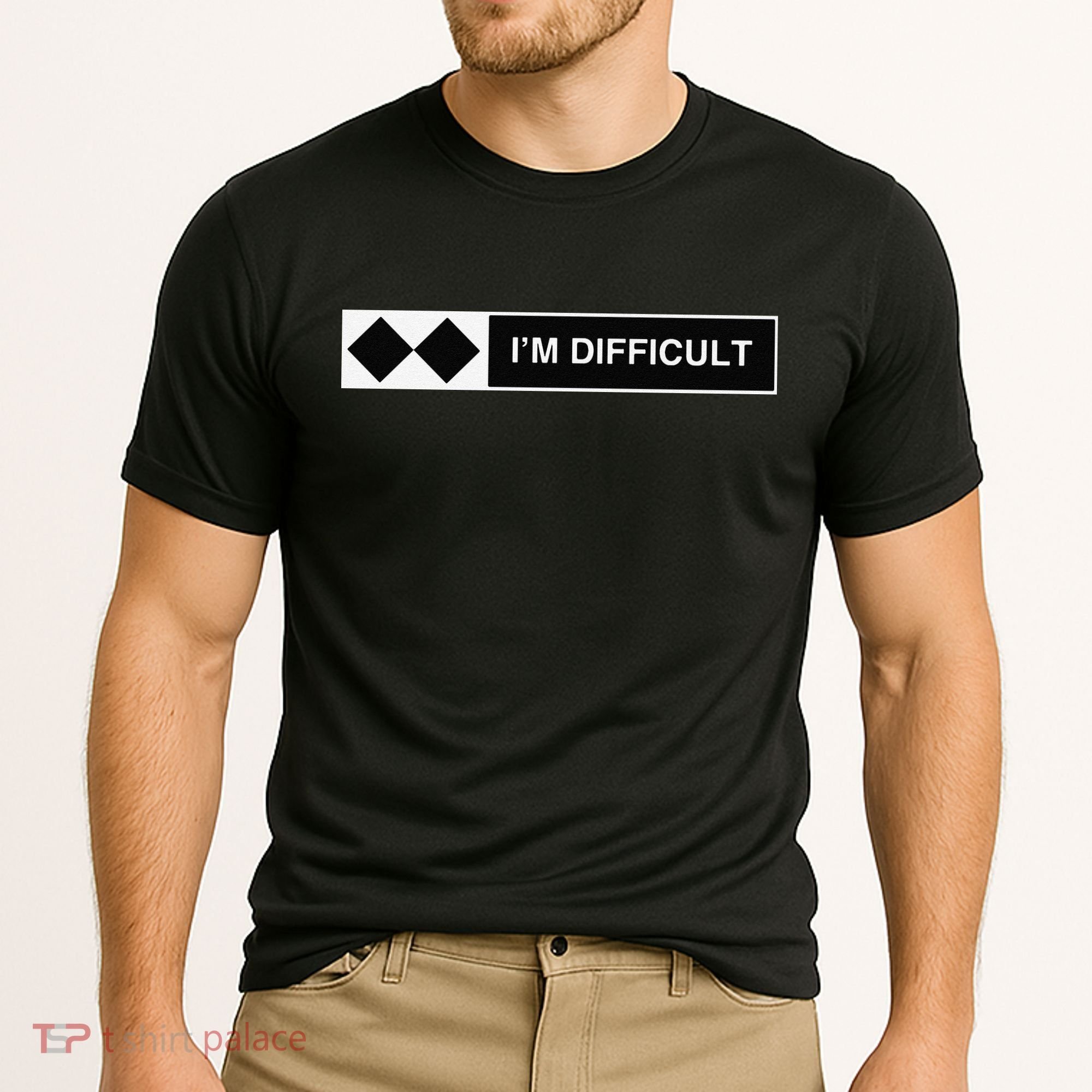 I'm Difficult Ski Snowboard Funny Snowboarding Winter Premium Cooling Performance Crew T-Shirt