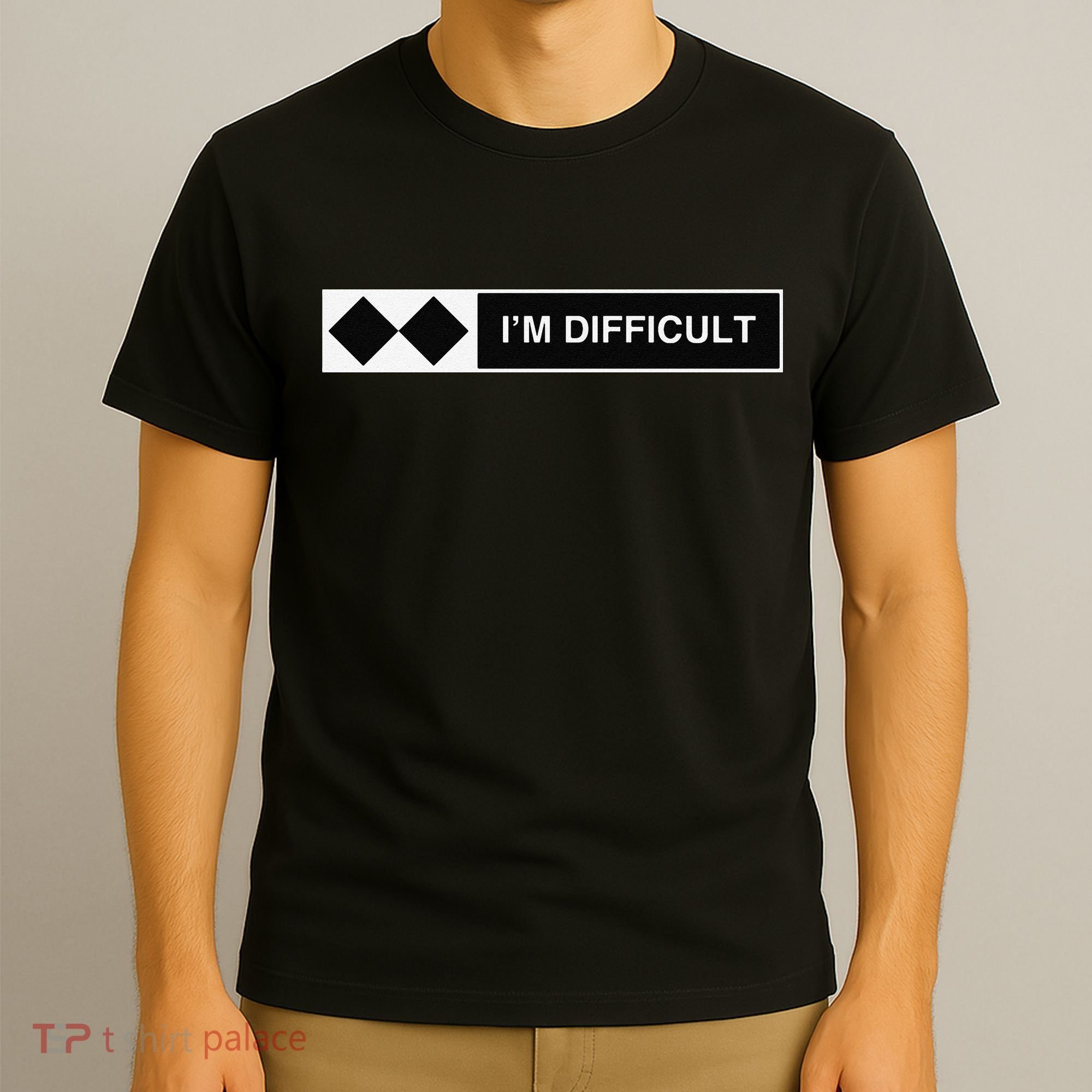I'm Difficult Ski Snowboard Funny Snowboarding Winter Premium T-Shirt