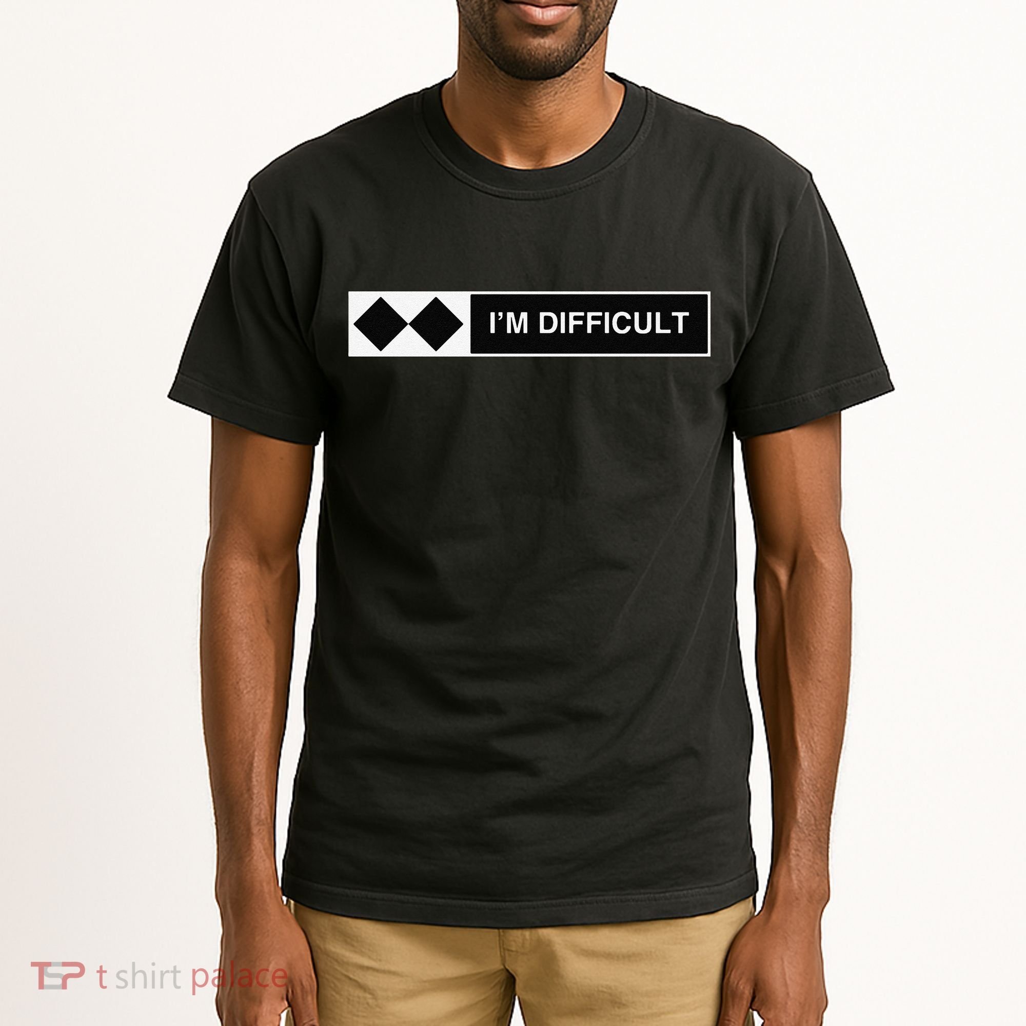 I'm Difficult Ski Snowboard Funny Snowboarding Winter Premium Tall T-Shirt