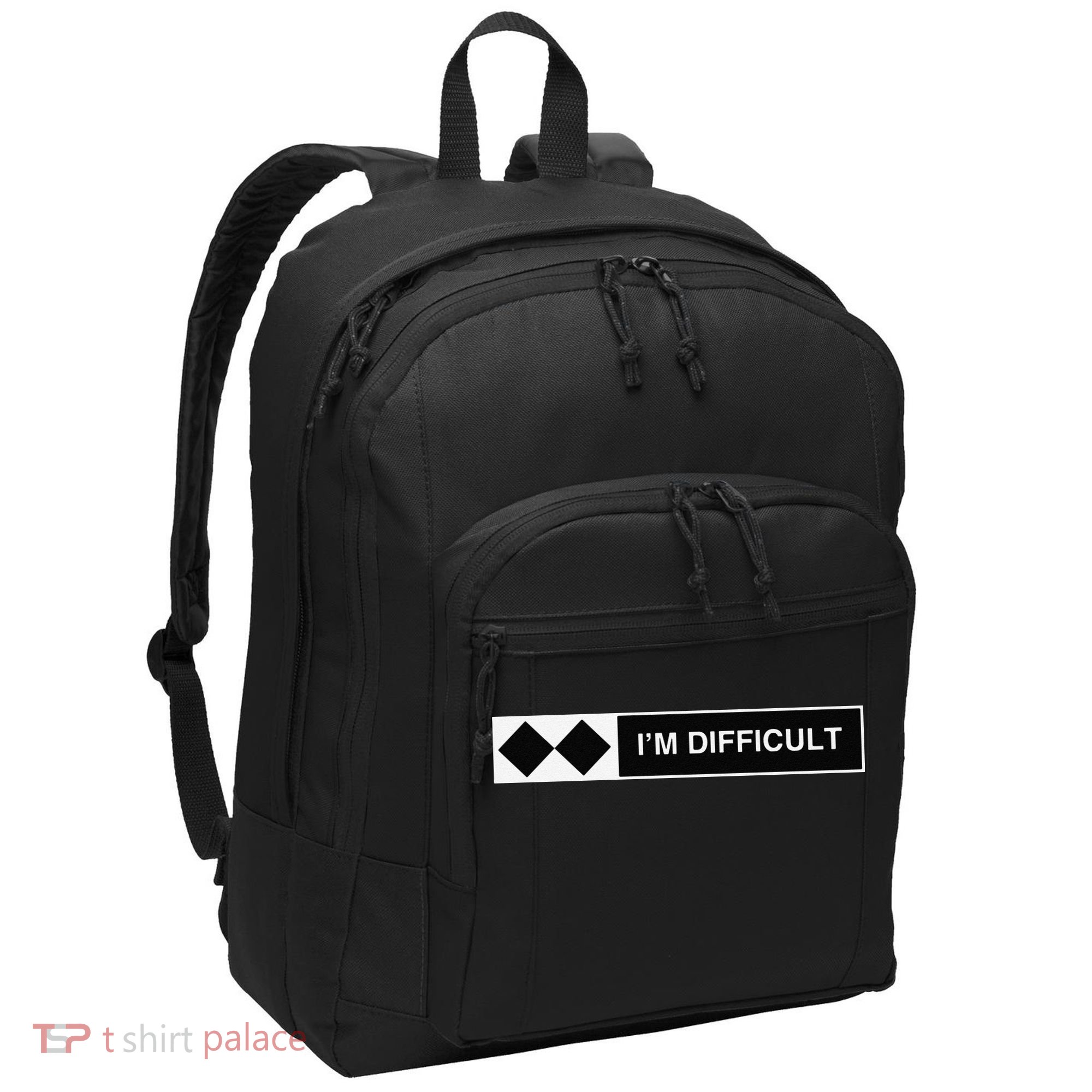 I'm Difficult Ski Snowboard Funny Snowboarding Winter Premium Port Authority Basic Backpack