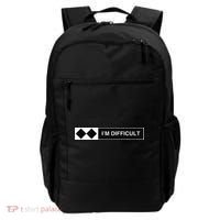 I'm Difficult Ski Snowboard Funny Snowboarding Winter Premium Backpack thumb 0