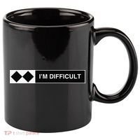 I'm Difficult Ski Snowboard Funny Snowboarding Winter Premium 11oz C Handle Ceramic Mug thumb 0