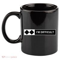 I'm Difficult Ski Snowboard Funny Snowboarding Winter Premium 11oz C Handle Ceramic Mug thumb 2