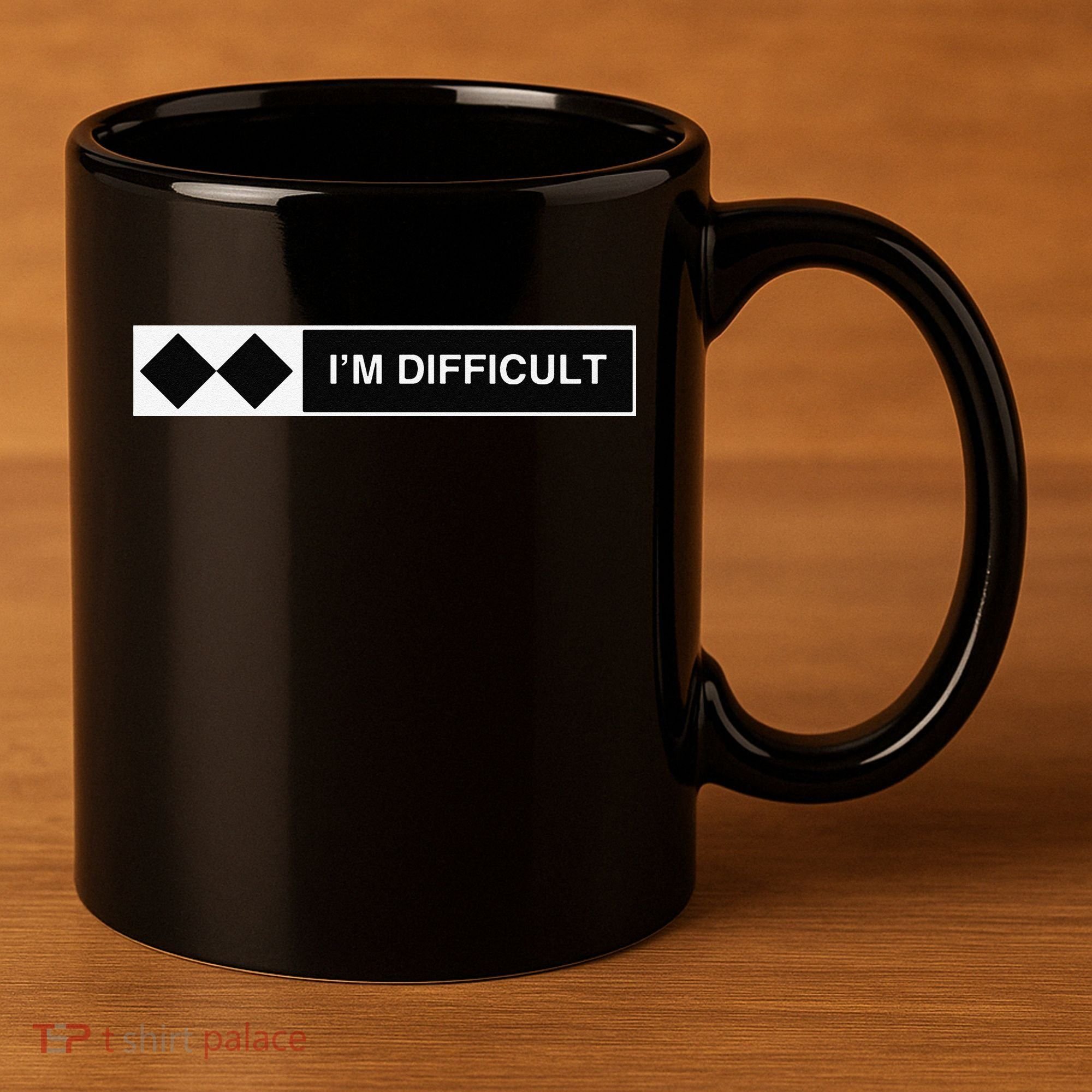 I'm Difficult Ski Snowboard Funny Snowboarding Winter Premium 11oz C Handle Ceramic Mug