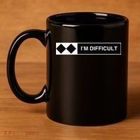 I'm Difficult Ski Snowboard Funny Snowboarding Winter Premium 11oz C Handle Ceramic Mug thumb 4