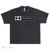 I'm Difficult Ski Snowboard Funny Snowboarding Winter Premium Urban Oversized Heavyweight T-Shirt thumb 0