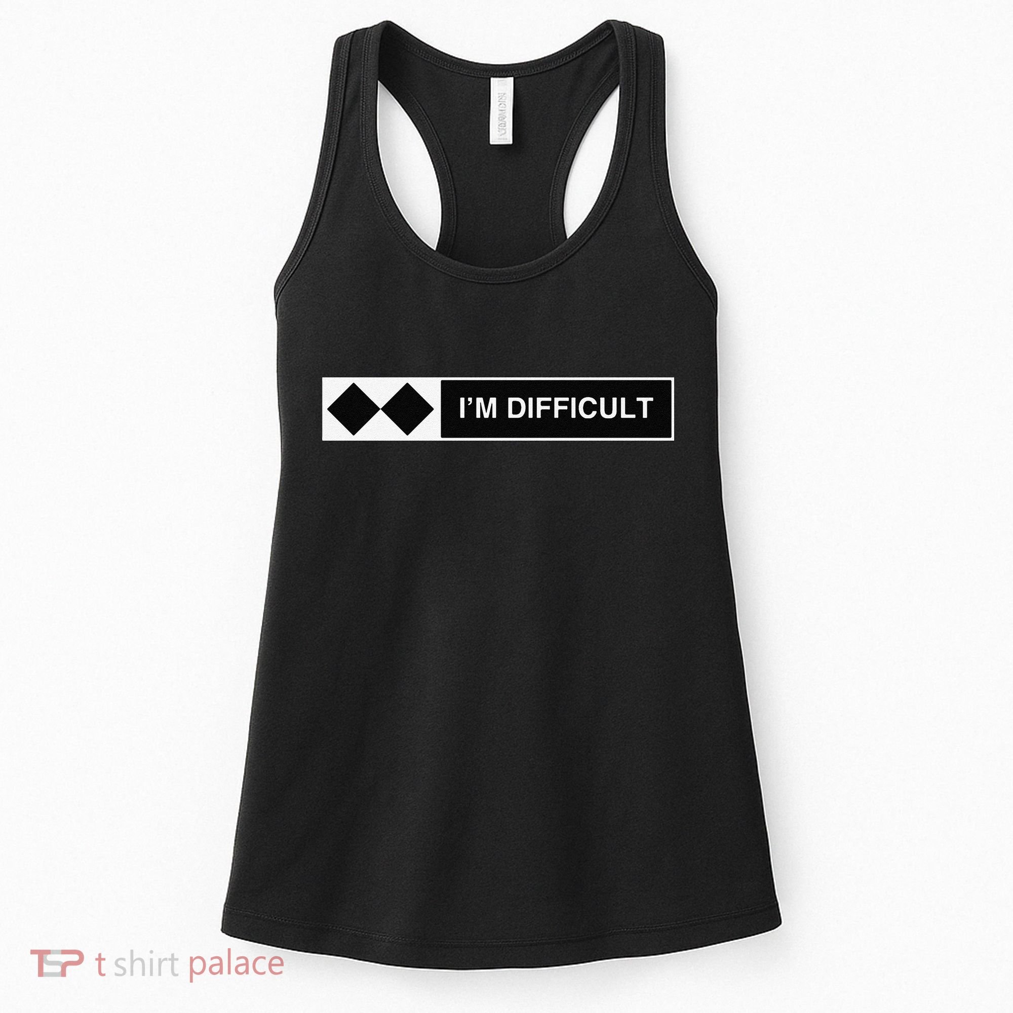 I'm Difficult Ski Snowboard Funny Snowboarding Winter Premium Women's Tank Top