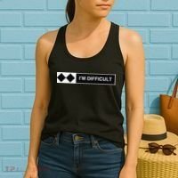 I'm Difficult Ski Snowboard Funny Snowboarding Winter Premium Women's Tank Top thumb 2