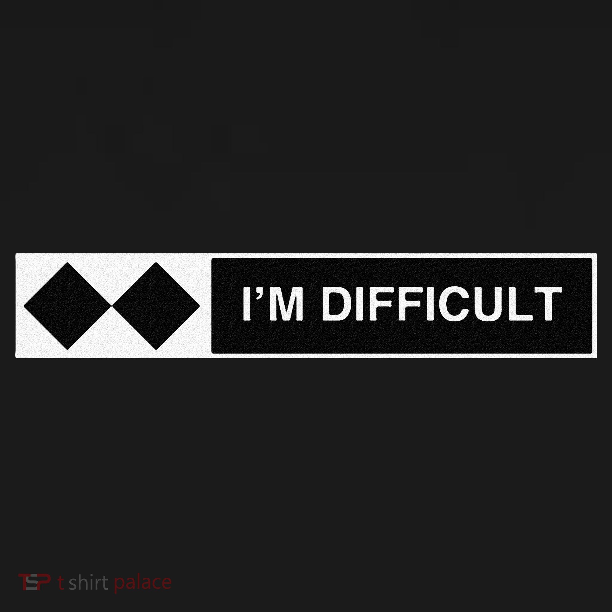 I'm Difficult Ski Snowboard Funny Snowboarding Winter Premium PosiCharge Competitor Tank