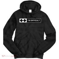 I'm Difficult Ski Snowboard Funny Snowboarding Winter Premium Tie Dye Hoodie thumb 0