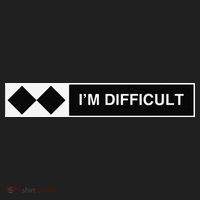 I'm Difficult Ski Snowboard Funny Snowboarding Winter Premium Golf Towel thumb 3