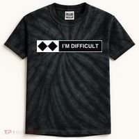 I'm Difficult Ski Snowboard Funny Snowboarding Winter Premium Kids Tie-Dye T-Shirt thumb 0